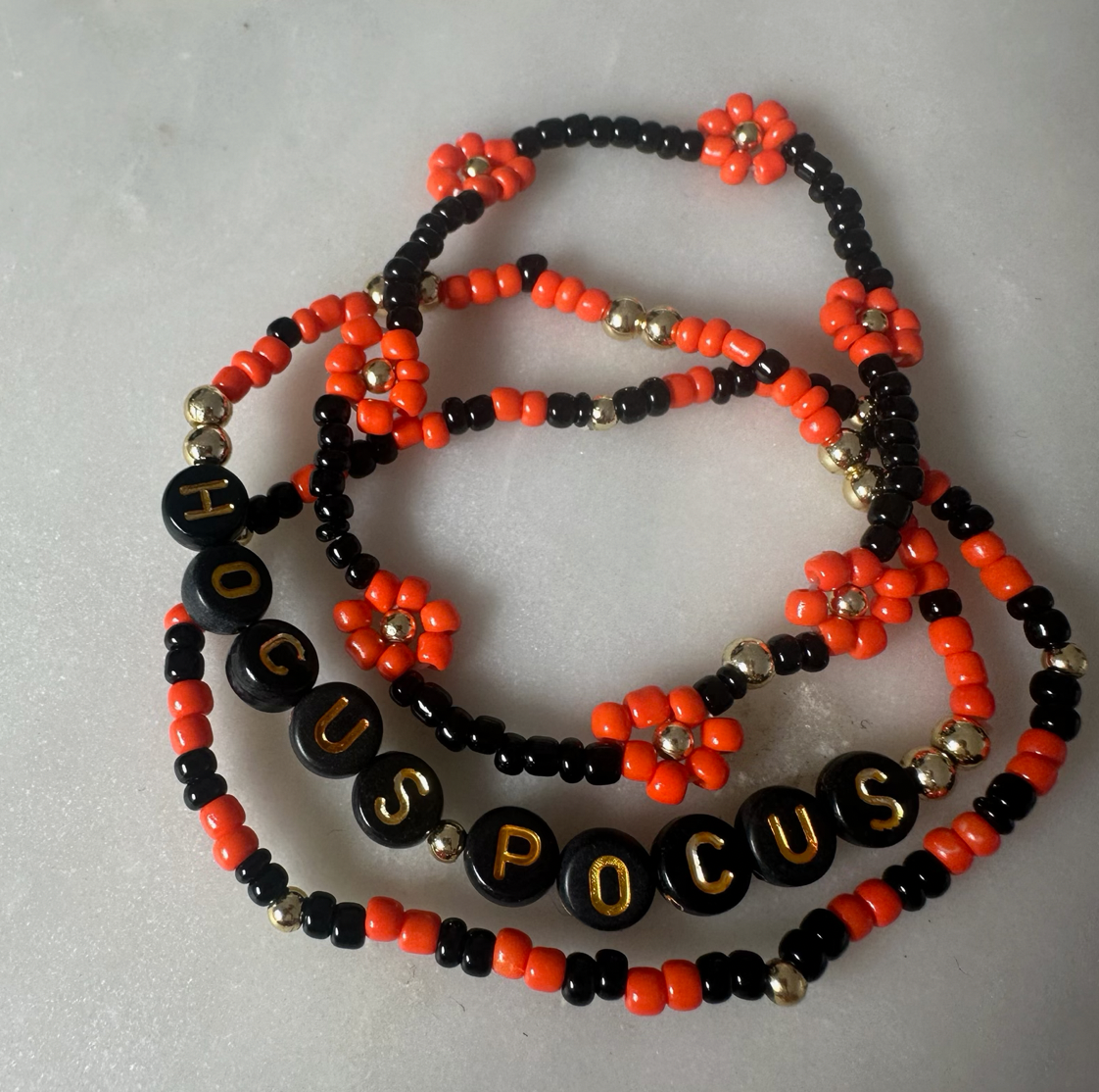 halloween beaded bracelets