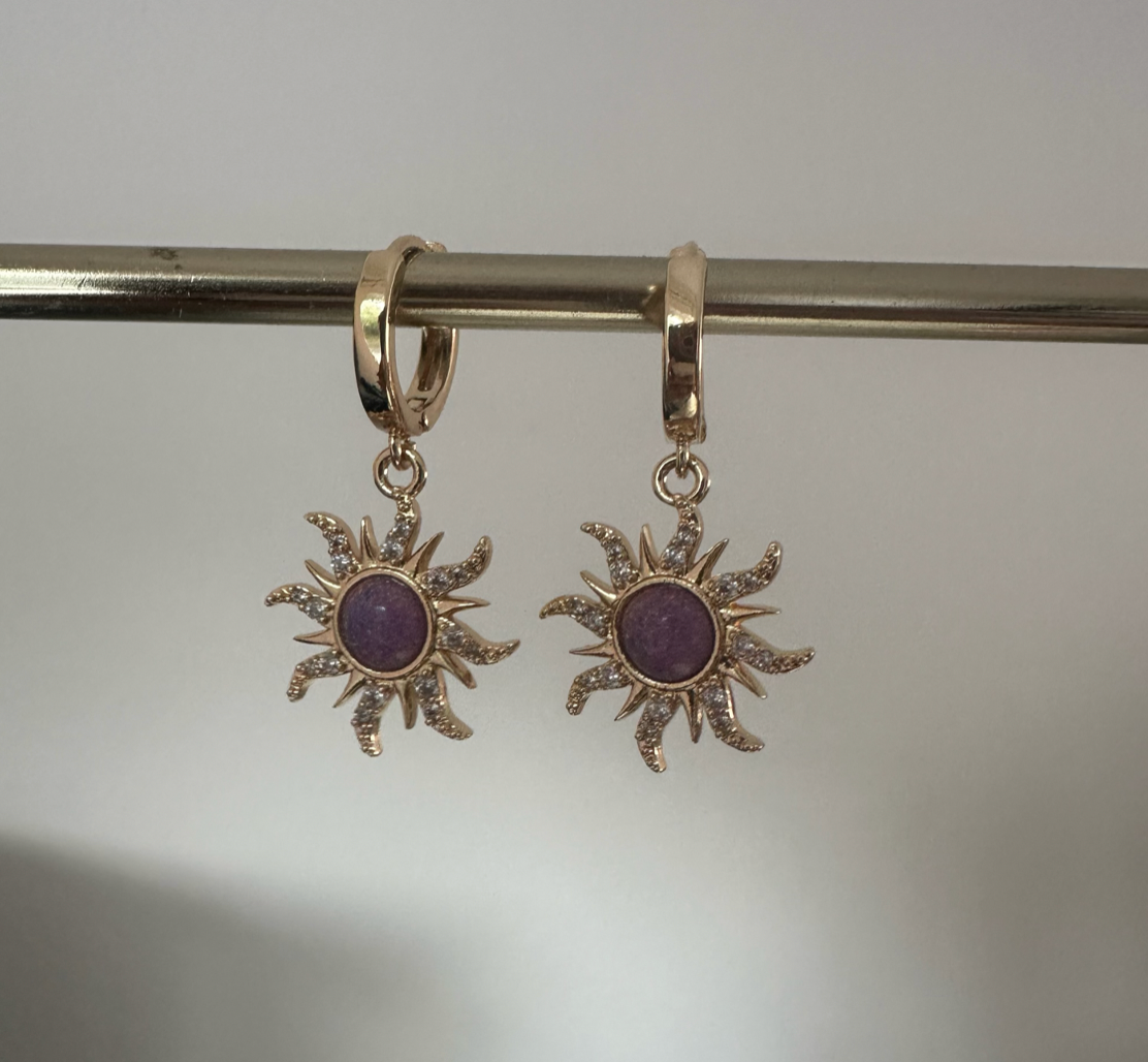 rapunzel sun earrings