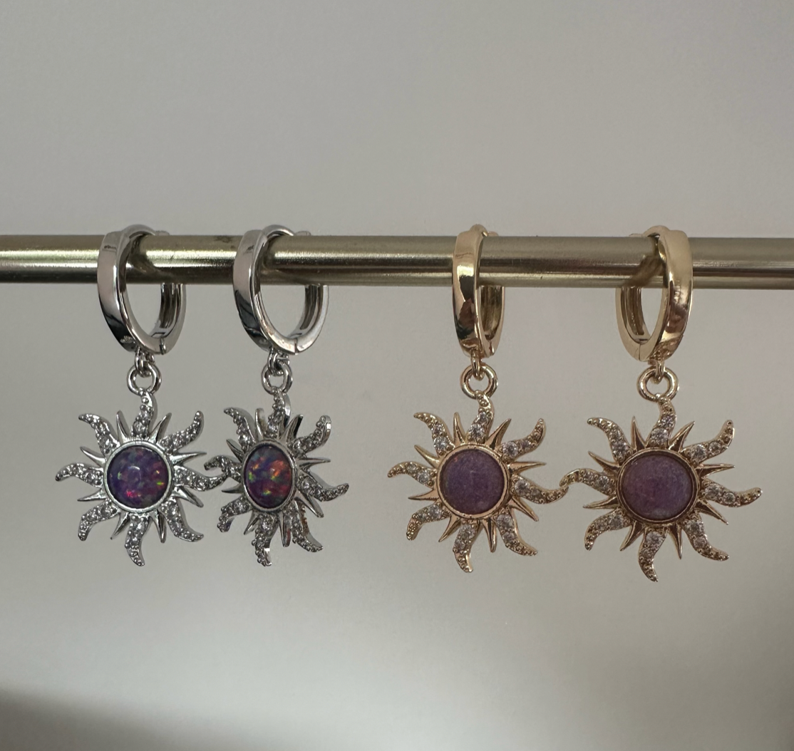 rapunzel sun earrings