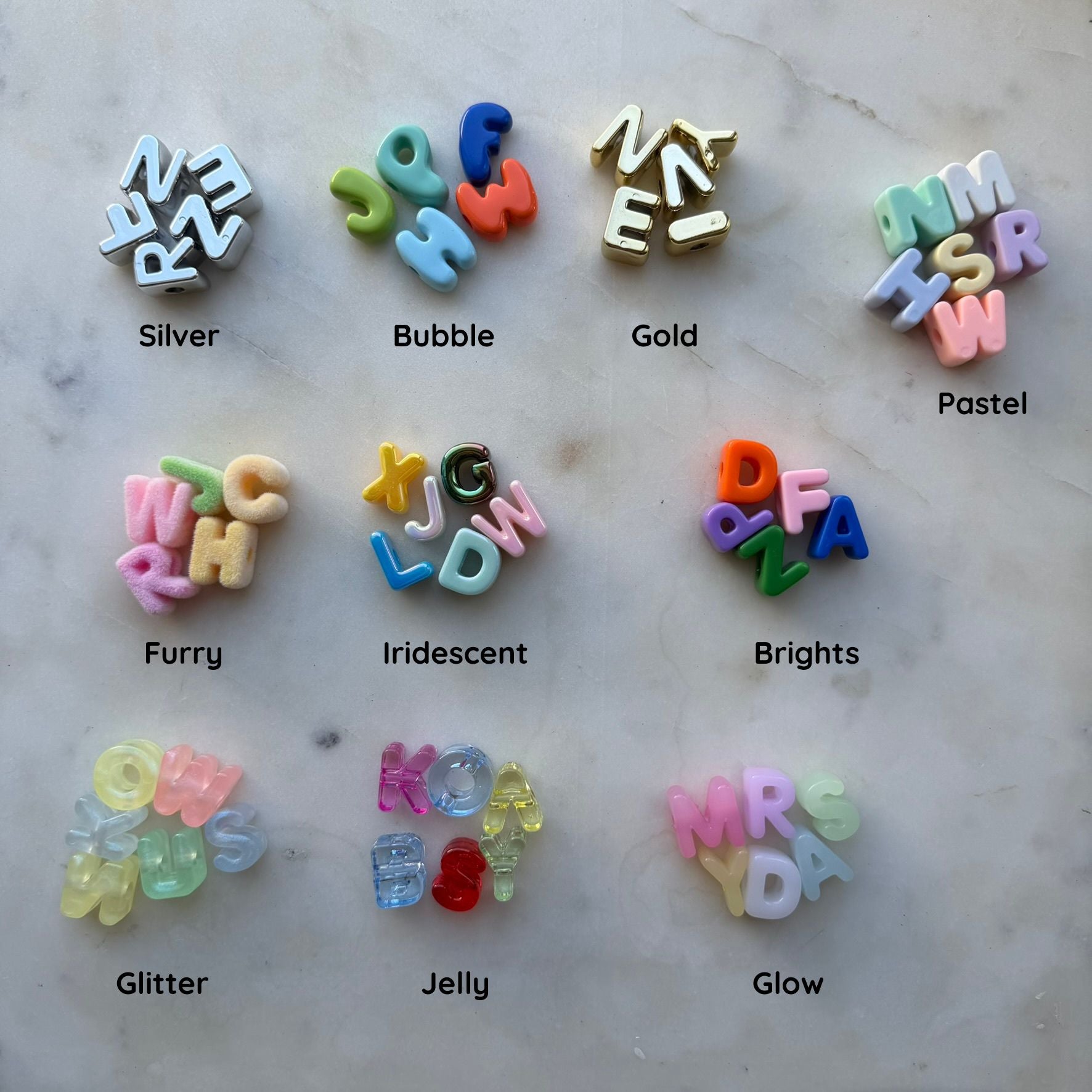 Personalised Letter Bag Charm