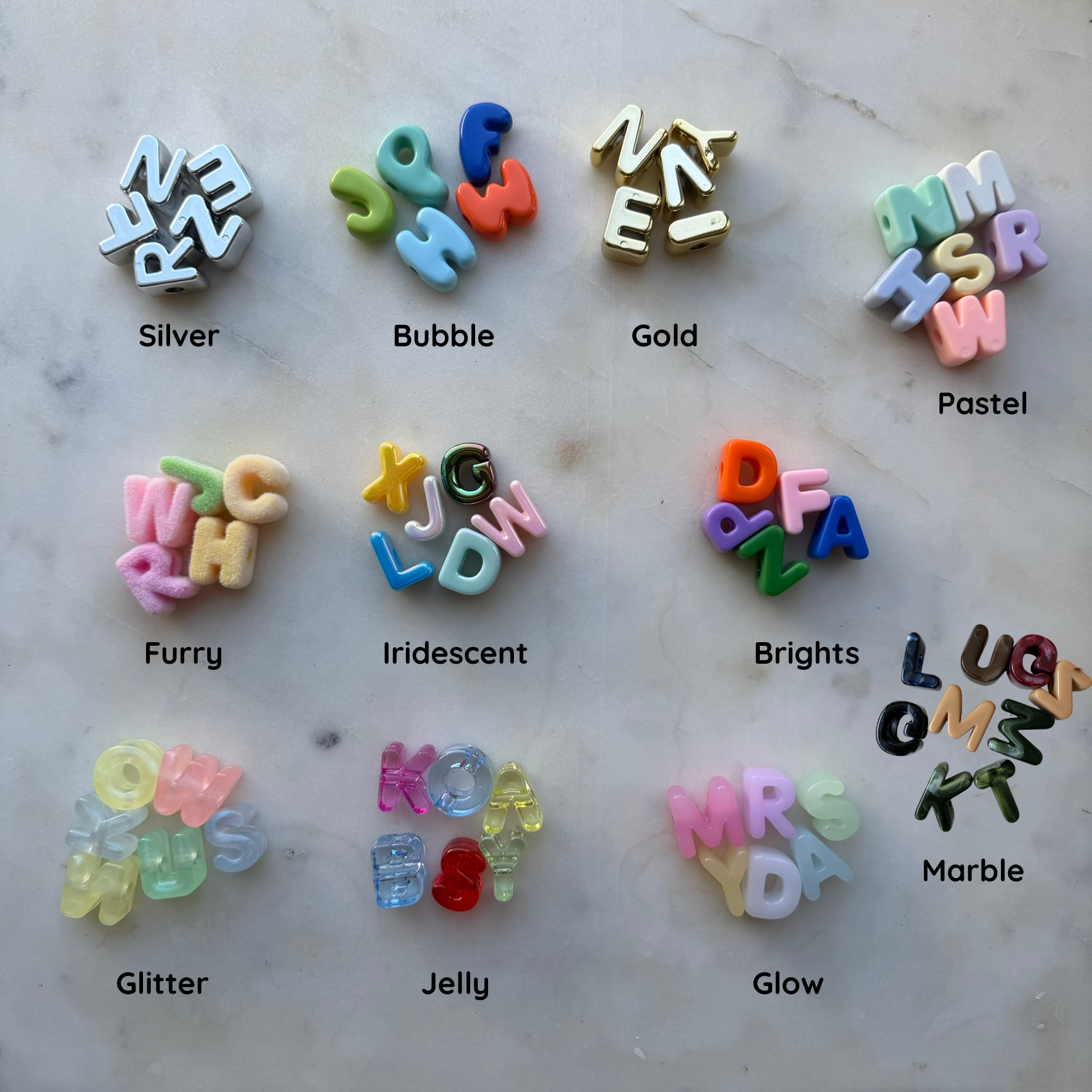 Personalised Letter Bag Charm
