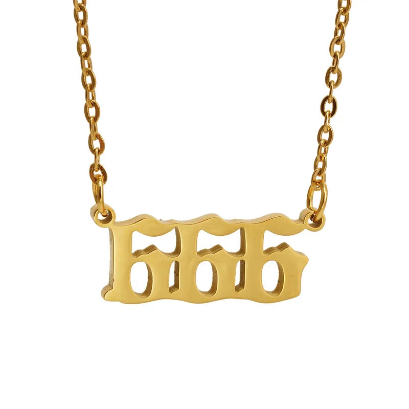 angel number necklace