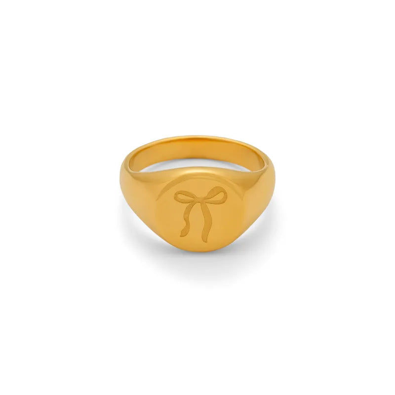 Bow Signet Ring