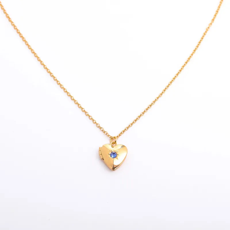 birthstone locket necklace
