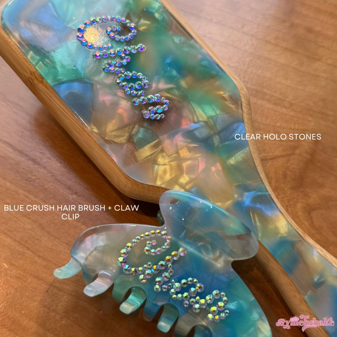 Custom Hair Claw + Brush Bundle