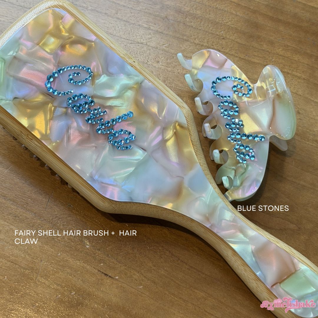 Custom Hair Claw + Brush Bundle