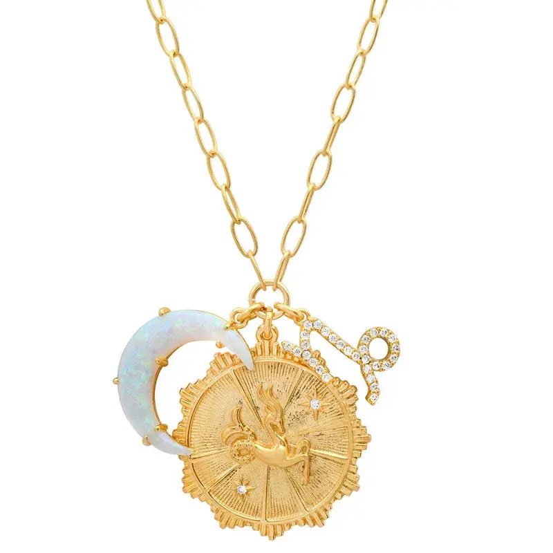 celestial zodiac coin necklace - pre order