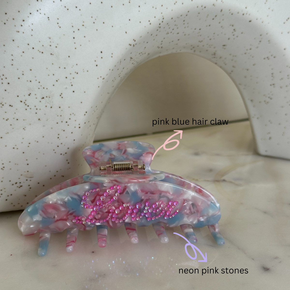 Personalised Hair Claw Clip | Custom Name Hair Clip