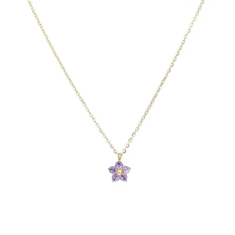 mini flower necklace