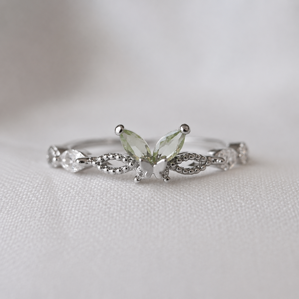 Sage Butterfly Ring