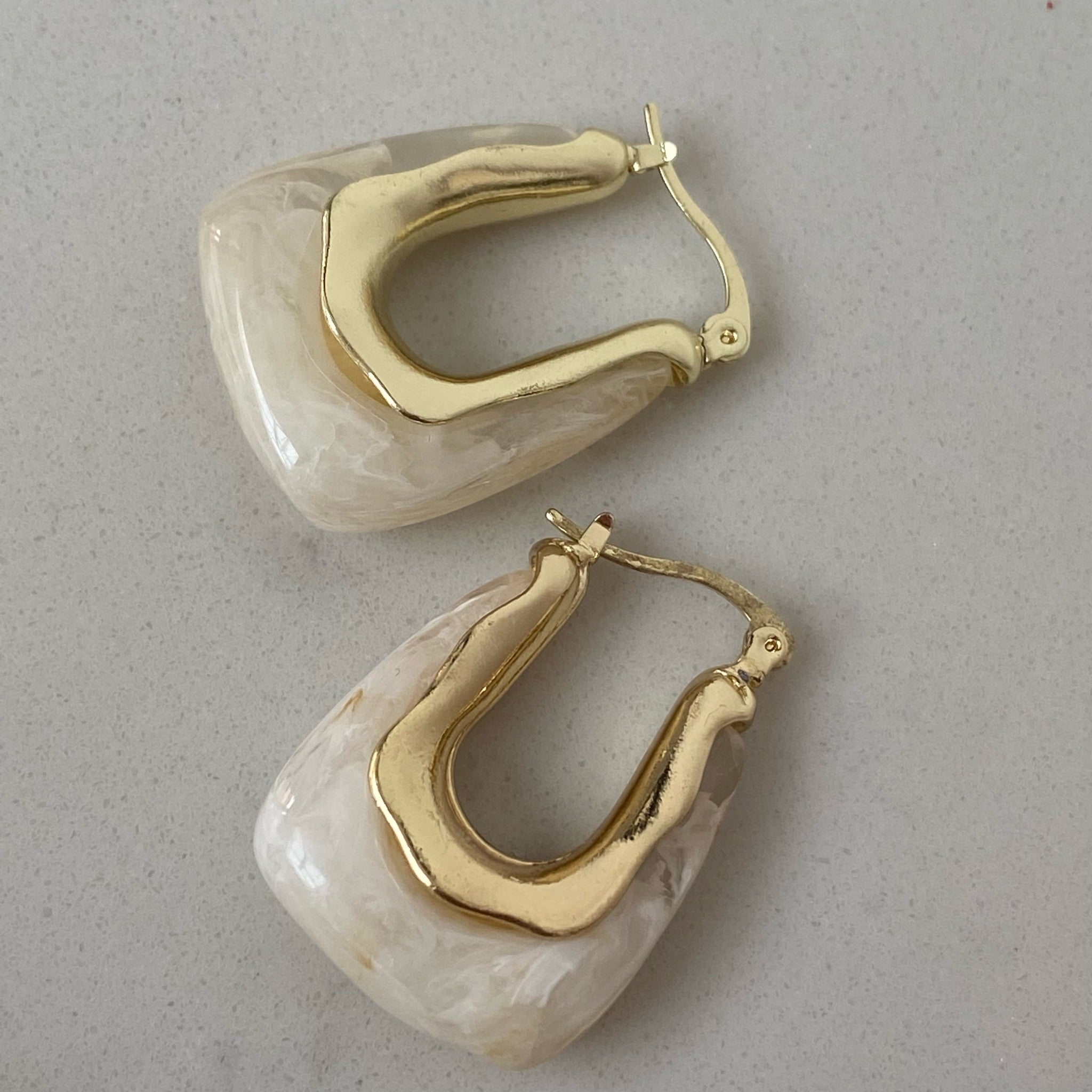 jelly hoop earrings