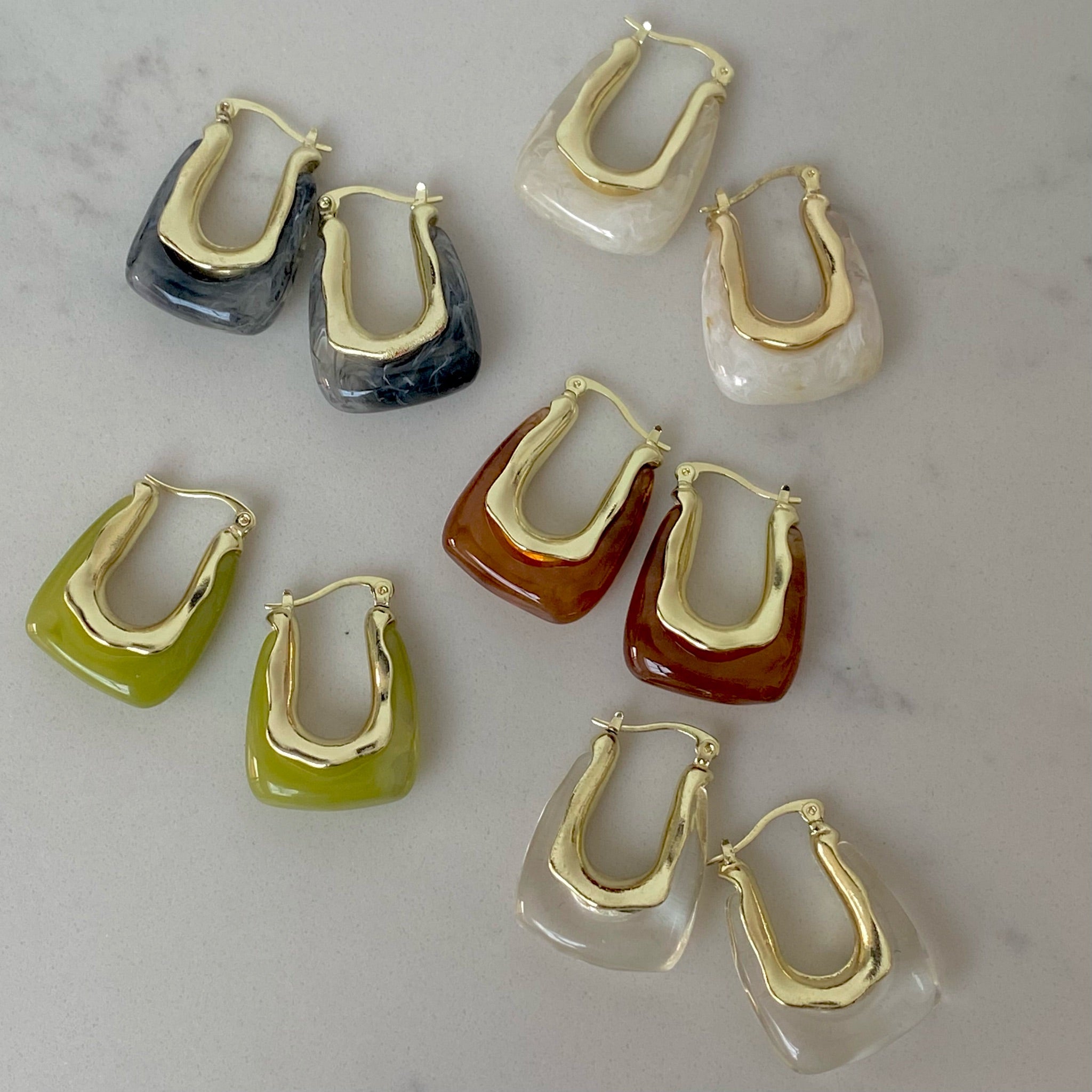 jelly hoop earrings