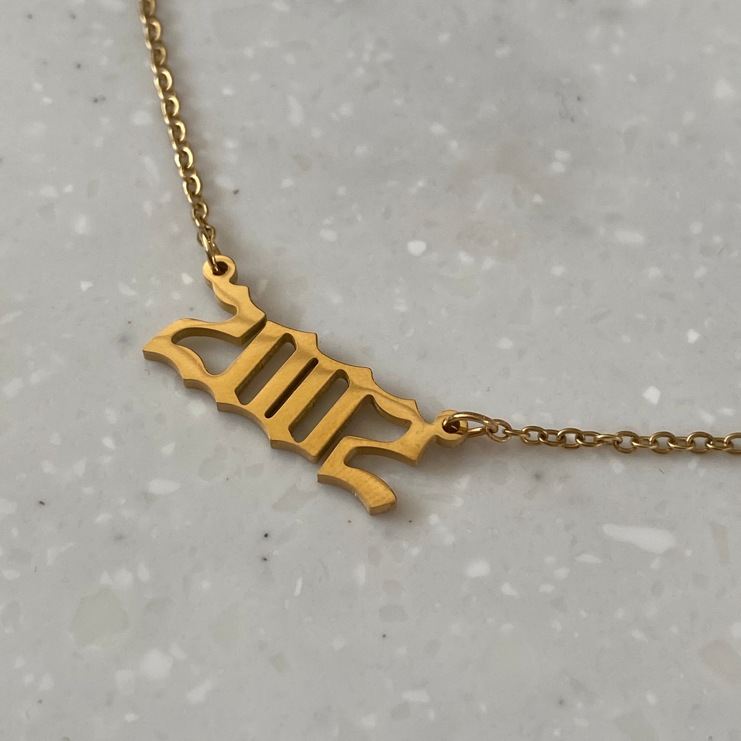 year necklace
