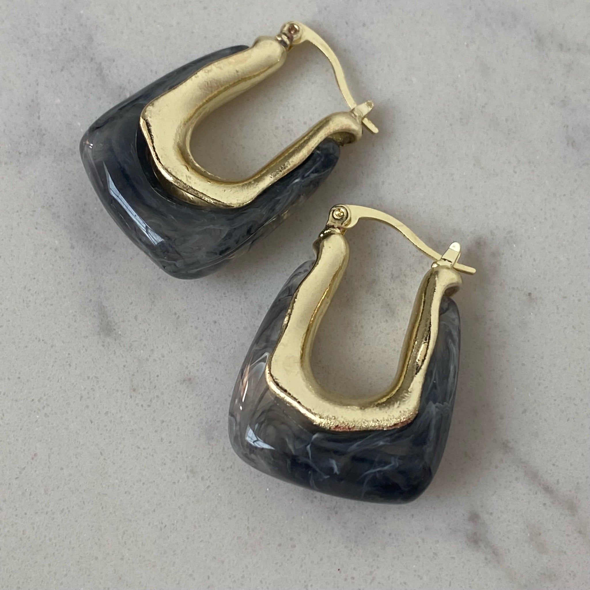 jelly hoop earrings