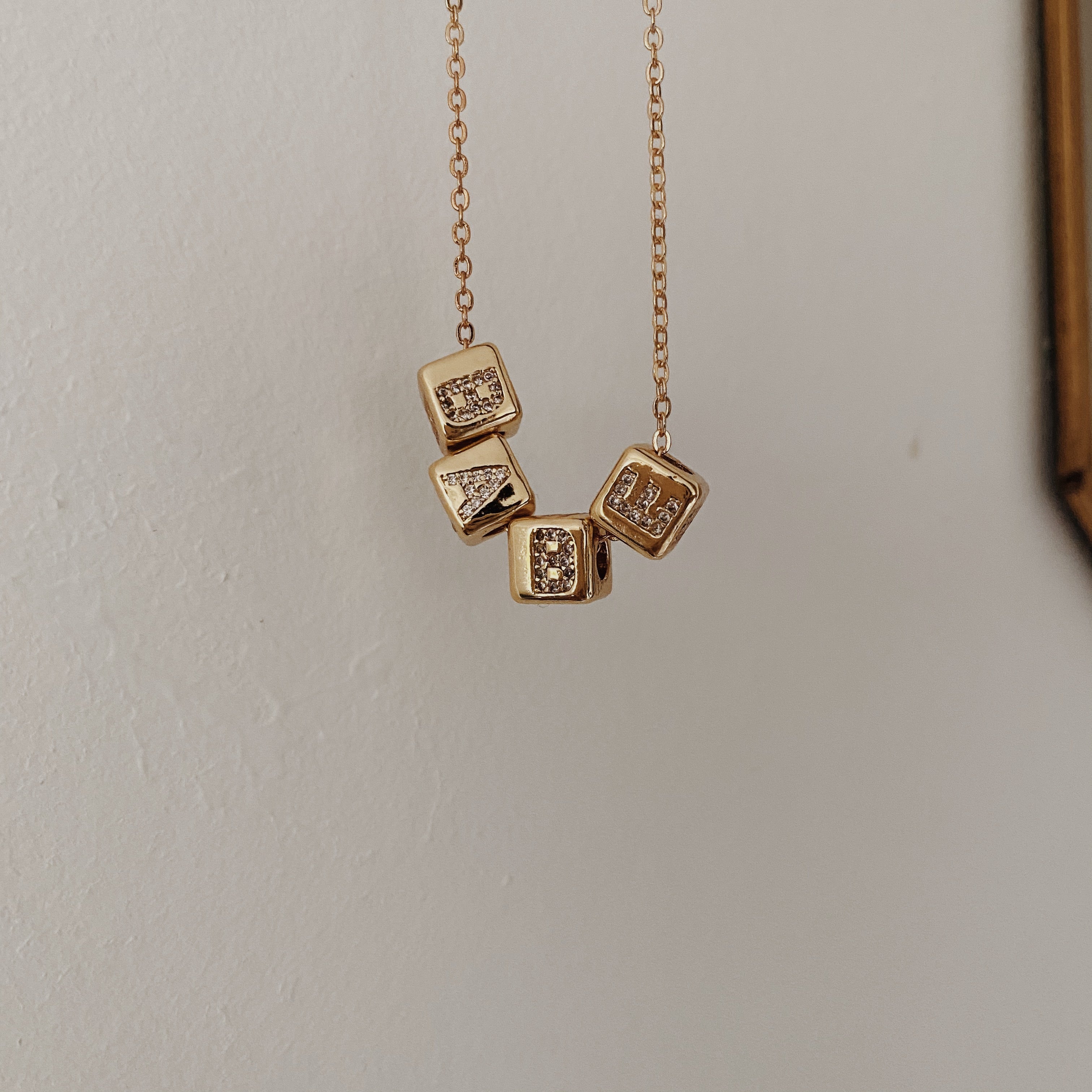 custom cube necklace
