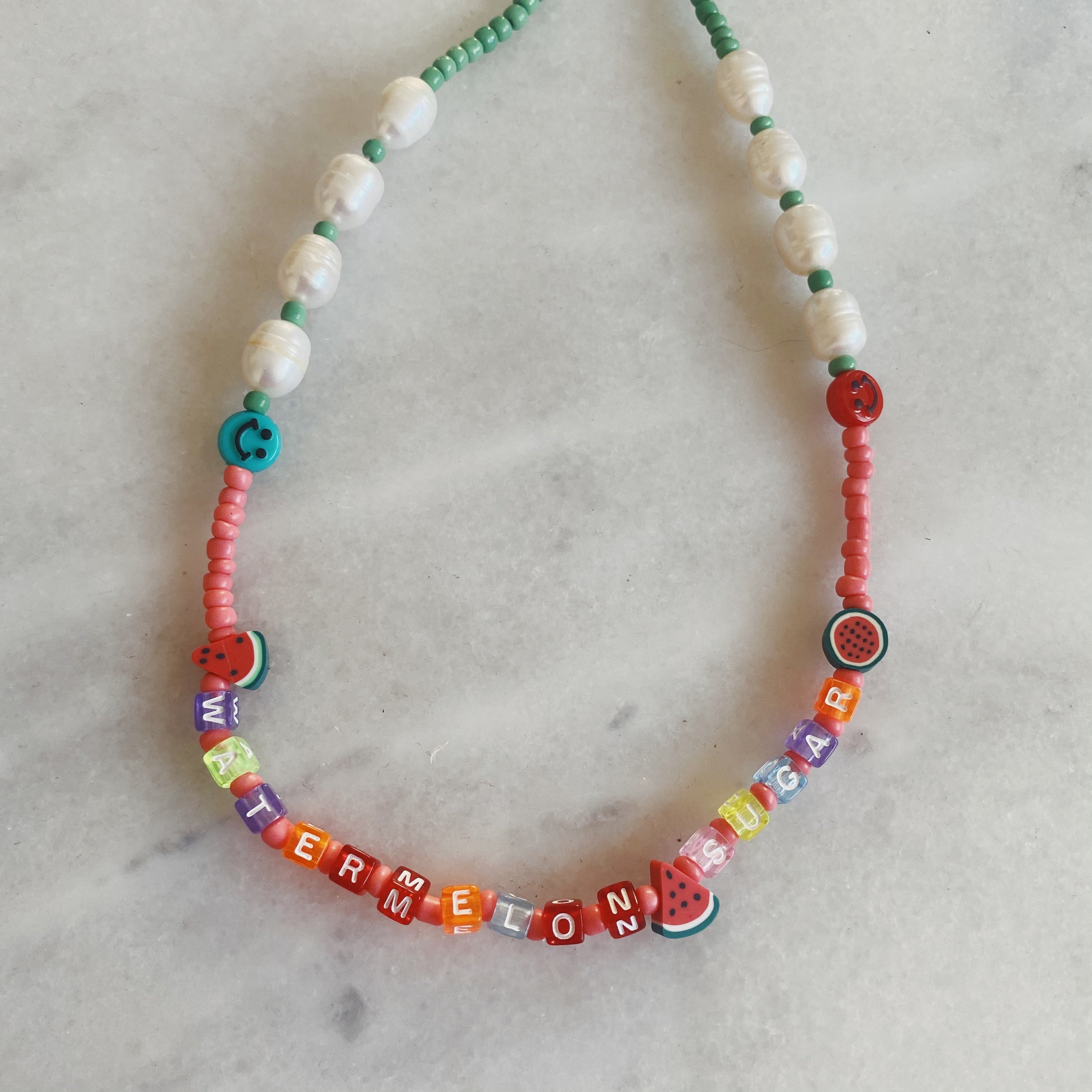 PERSONALISED Bead Bracelet - White Seed Beads – Vilda Jewellery