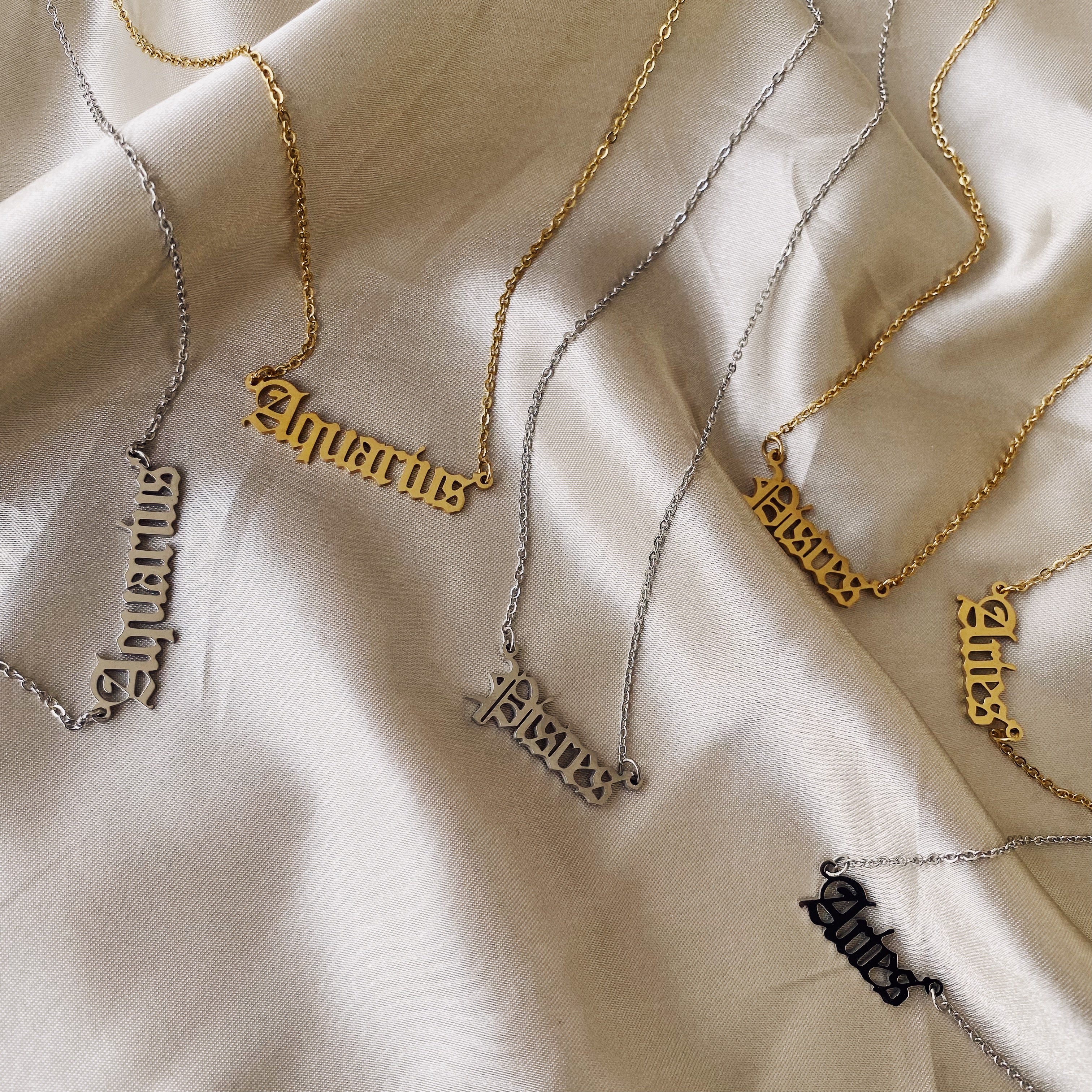 star sign necklaces