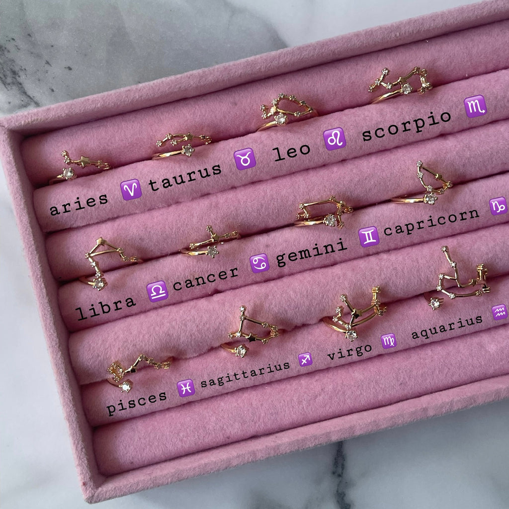 Star Sign Rings constellation star sign ring