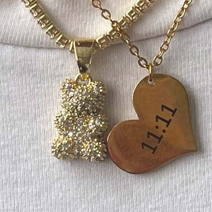 Teddy Bear Charm Necklace • Gummy Bear Cute Jewelry Choker – Passion Jewelz  Studio